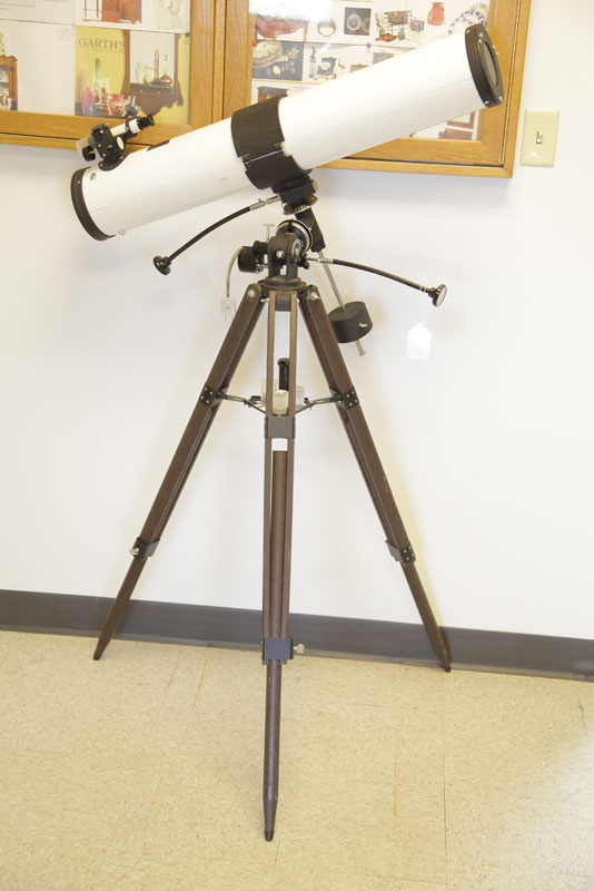 TELESCOPE. With clock drive. On a