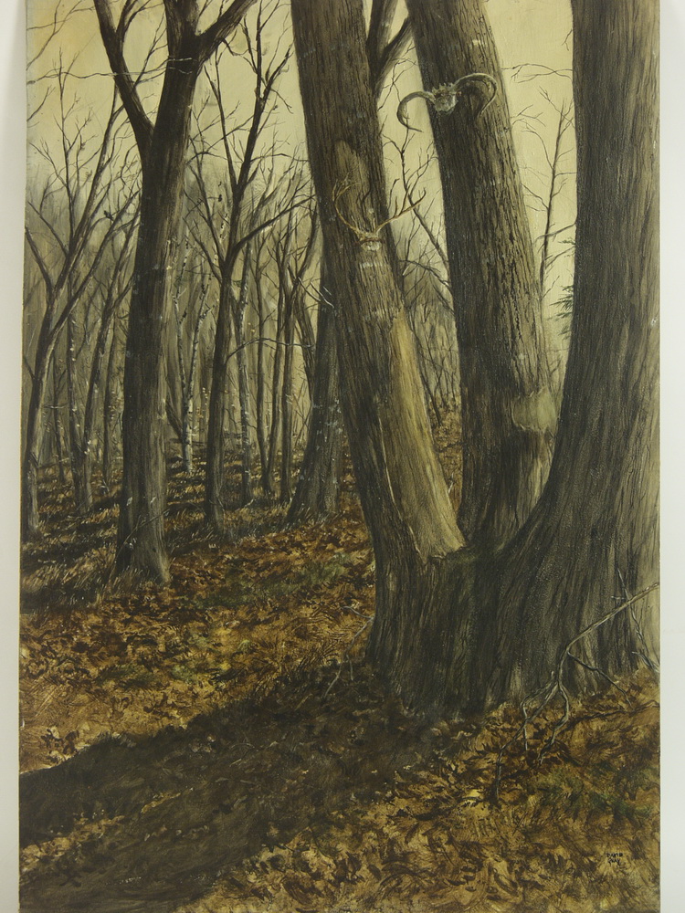 TEMPERA ON PANEL -'Out of Season'