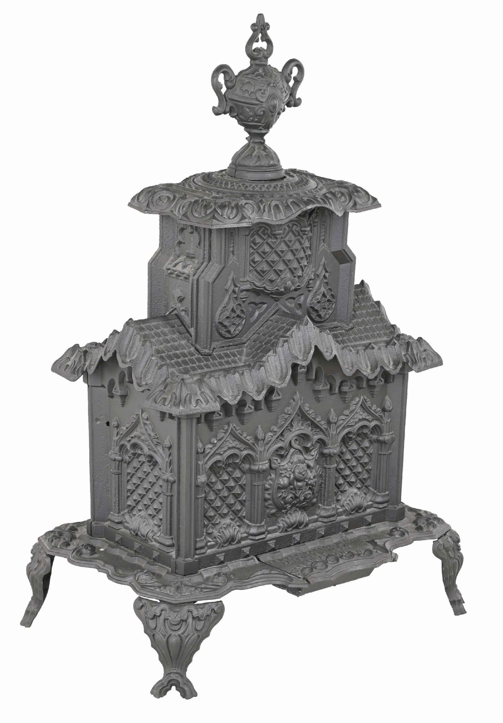 TEMPLE PARLOR NO. 5 LARGE CAST IRON