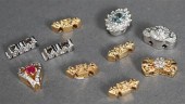 TEN 14 KARAT WHITE AND YELLOW