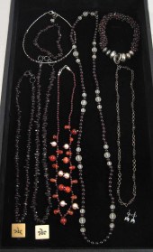 TEN ARTICLES OF GARNET AND SIL