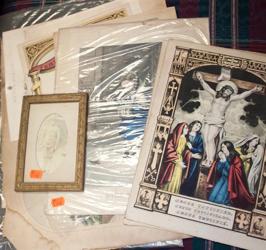 Ten assorted 19th century colored