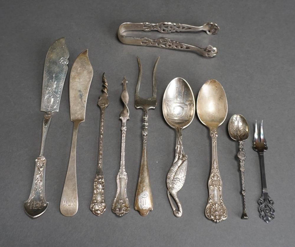 TEN ASSORTED AMERICAN STERLING