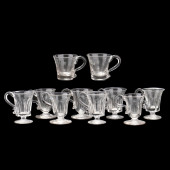 TEN ASSORTED ANTIQUE SYLLABUB