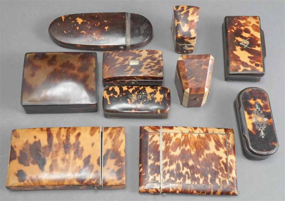 TEN ASSORTED BOXES AND CASESTen