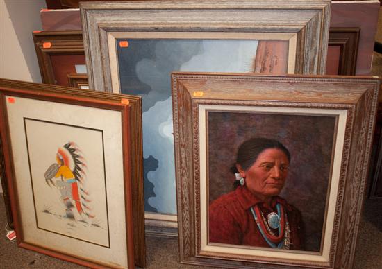 Ten assorted framed pictures prints