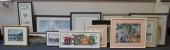 TEN ASSORTED FRAMED PRINTSTen