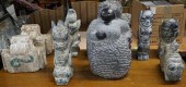 TEN ASSORTED HARDSTONE AND CON