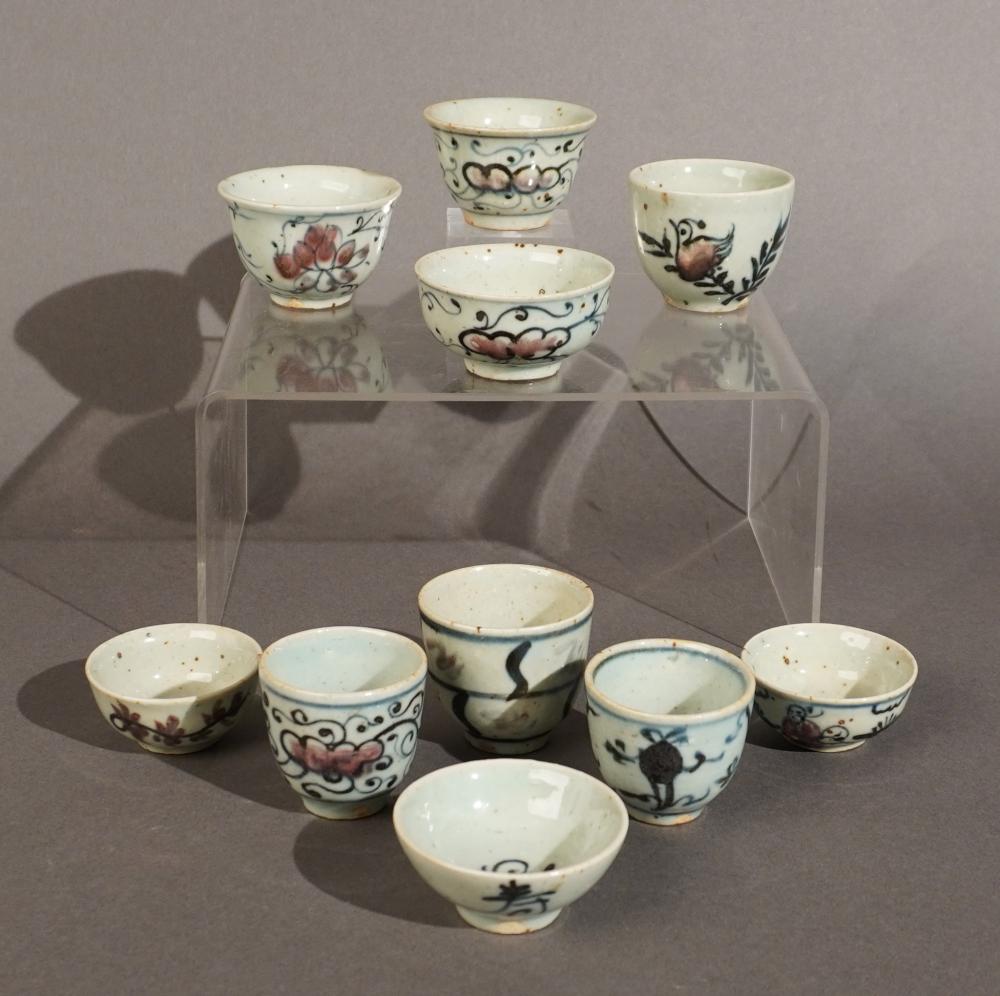 TEN ASSORTED SOUTHEAST ASIAN BLUE