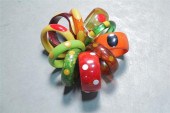 TEN BAKELITE BRACELETS. All wi