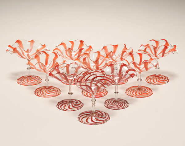 Ten Bimini German art glass