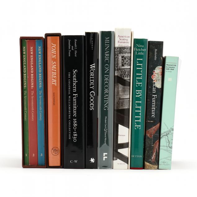 TEN BOOKS ON ANTIQUE DECORATIVE