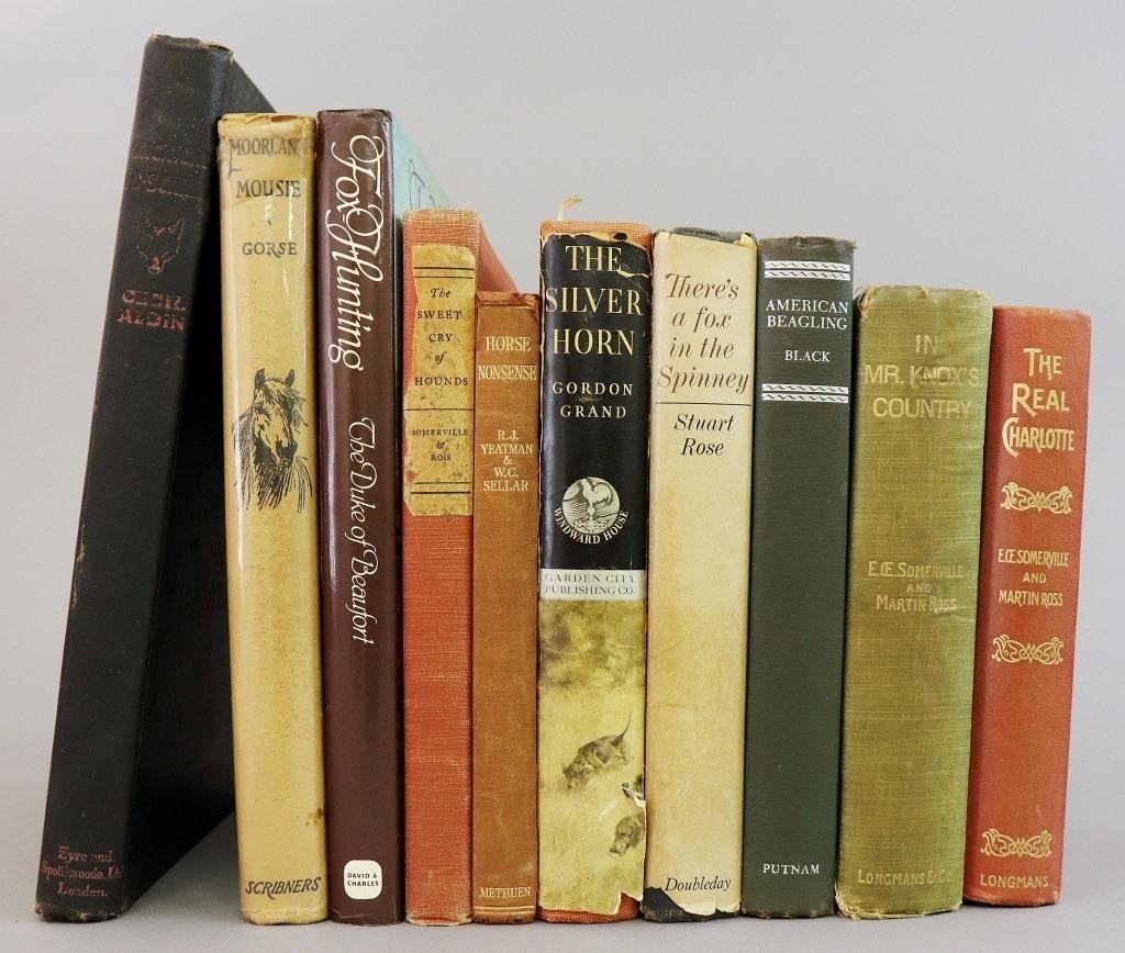 Ten books on foxhunting,