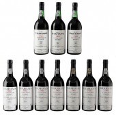 TEN BOTTLES 1985 GRAHAM'S VINT