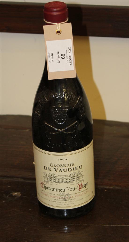 Ten bottles including seven