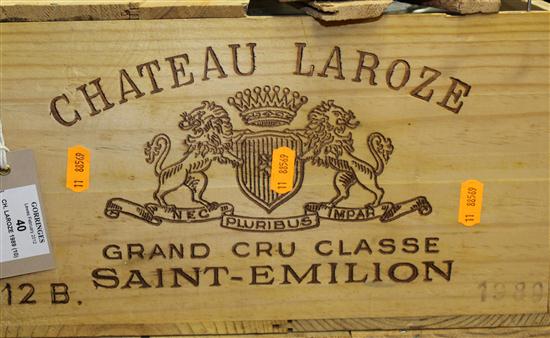 Ten bottles of Chateau Laroze