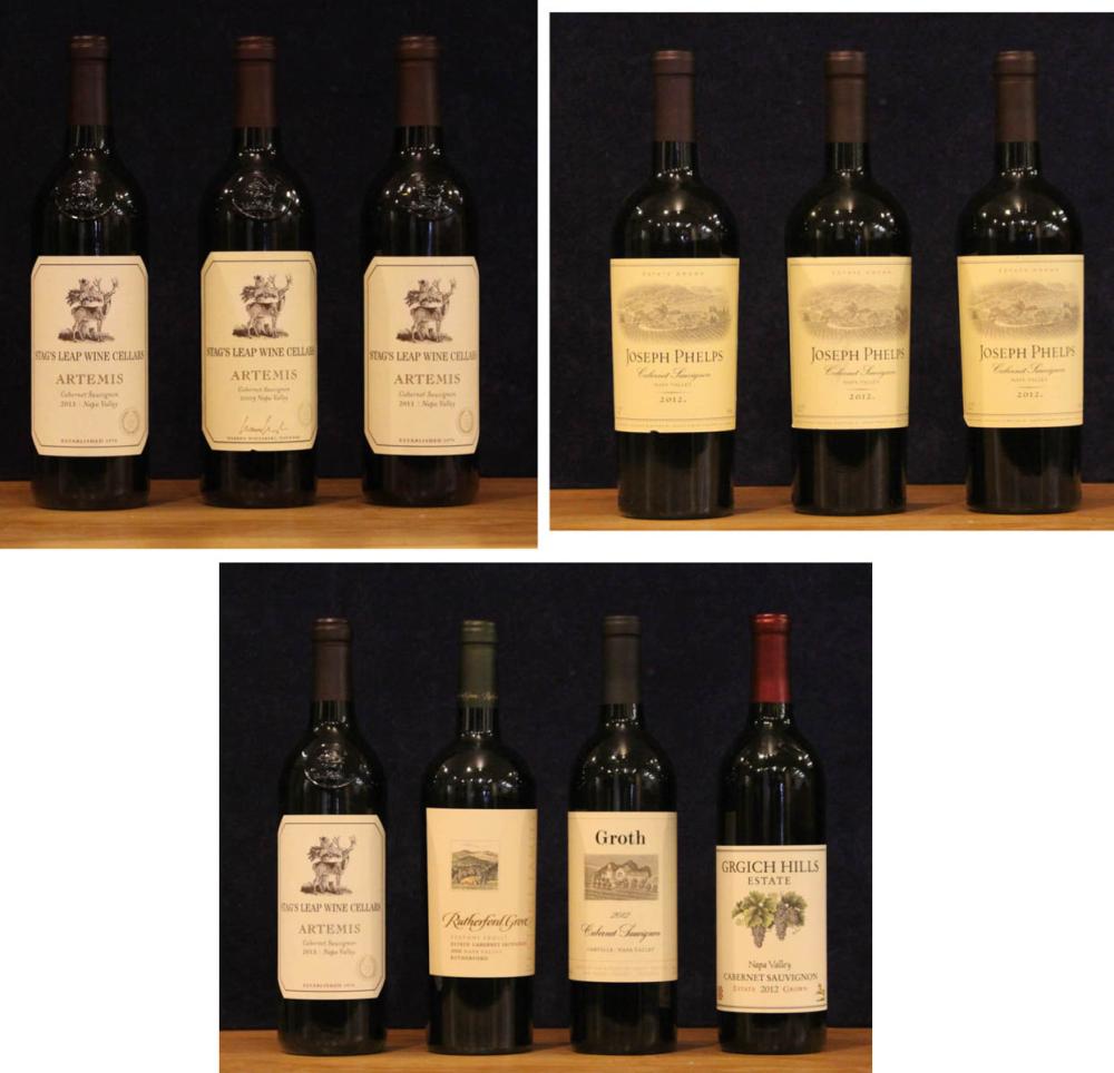 TEN BOTTLES OF VINTAGE NAPA