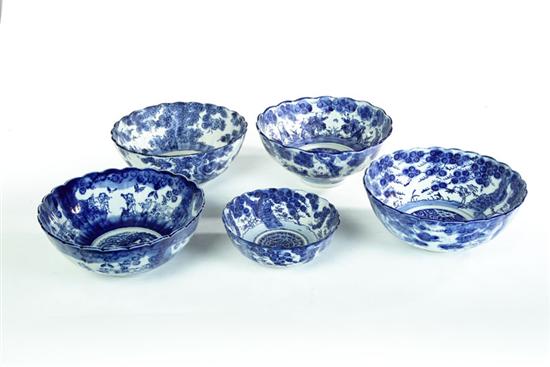 TEN BOWLS.  Asian  20th century.