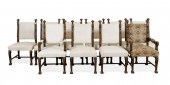 TEN CARVED RENAISSANCE STYLE A