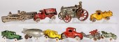 TEN CAST IRON VEHICLESTen cast