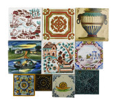 TEN CERAMIC TILES, SOME POSSIB