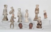 TEN CHINESE POTTERY ARCHAISTIC