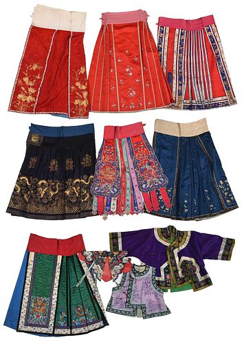 TEN CHINESE SKIRTS AND
