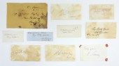 TEN CIVIL WAR-ERA AUTOGRAPHS U