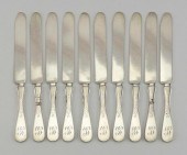 TEN CROSBY & FOSS STERLING SIL