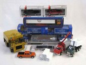 TEN DIECAST SCALE MODEL TRUCKS