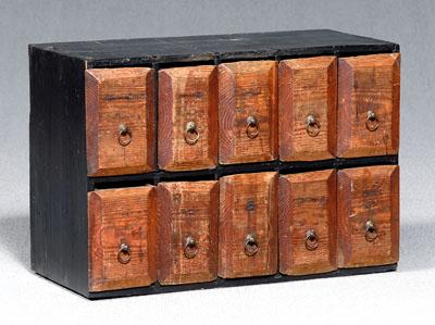 Ten-drawer Chinese apothecary