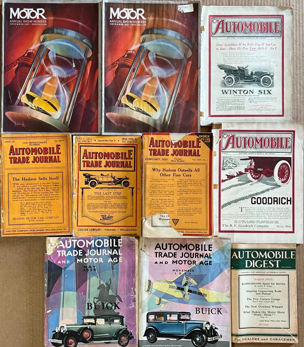 TEN EARLY MOTOR MAGAZINES - TWO