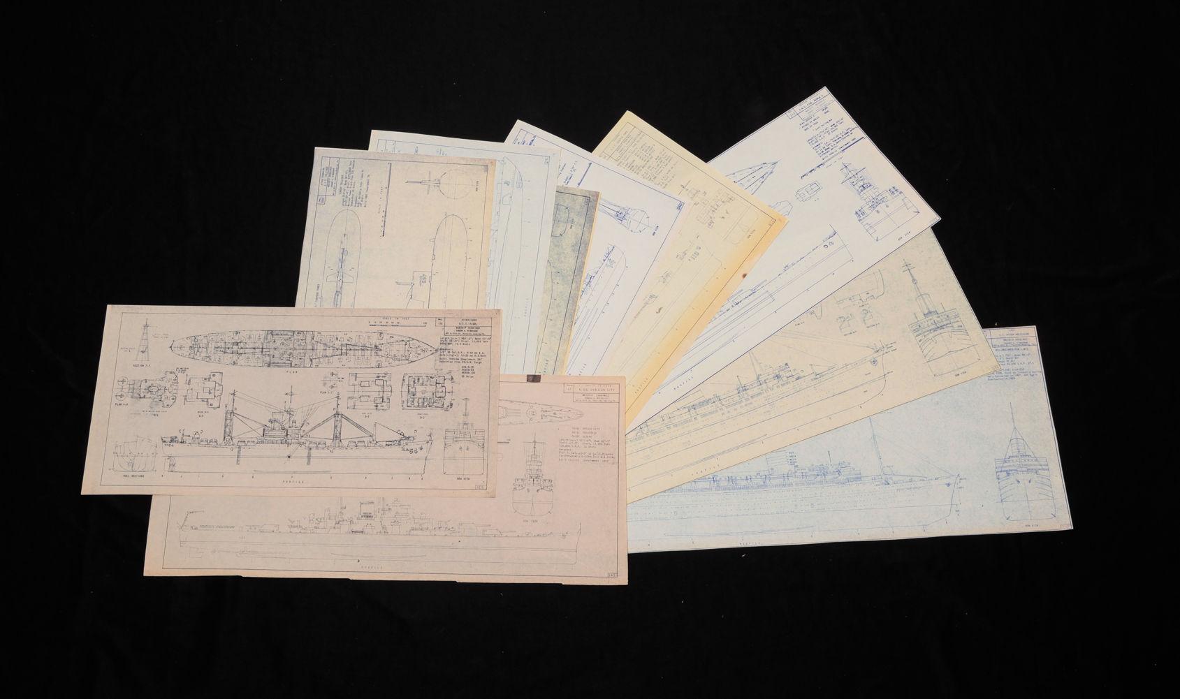 TEN EDWARD WISWESSER SHIP PRINTS.
