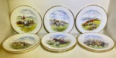 Ten equestrian hand painted an