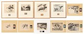 TEN FEDERAL DUCK STAMPS AND PR