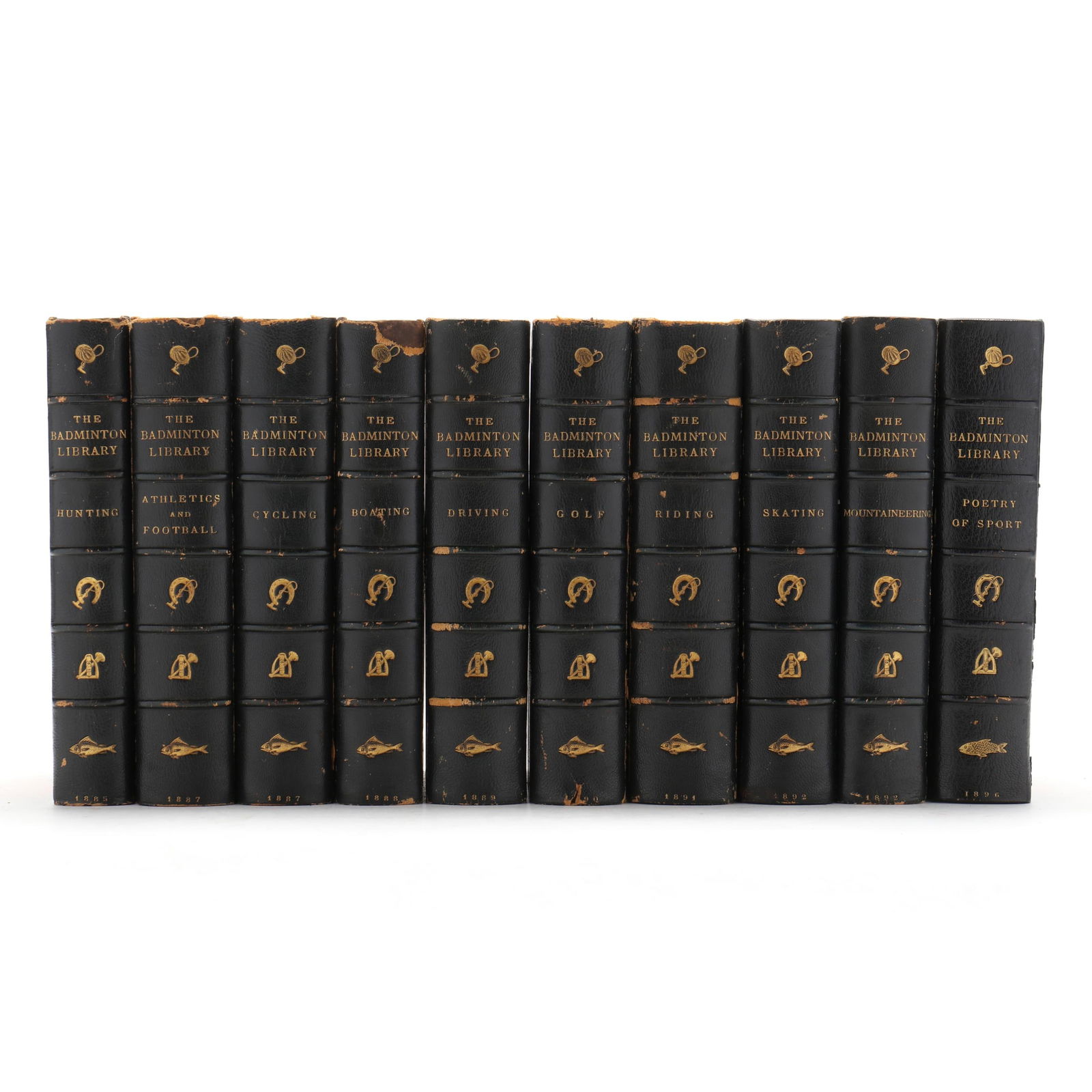 TEN FIRST EDITION BADMINTON LIBRARY