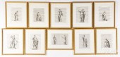 TEN FRENCH ENGRAVINGS OF CLASS