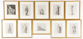 TEN FRENCH ENGRAVINGS OF CLASS