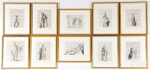 TEN FRENCH ENGRAVINGS OF CLASS