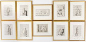 TEN FRENCH ENGRAVINGS OF CLASS