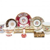 Ten French Painted and Parcel