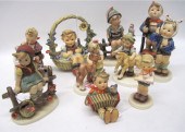 TEN GERMAN HUMMEL PORCELAIN FI