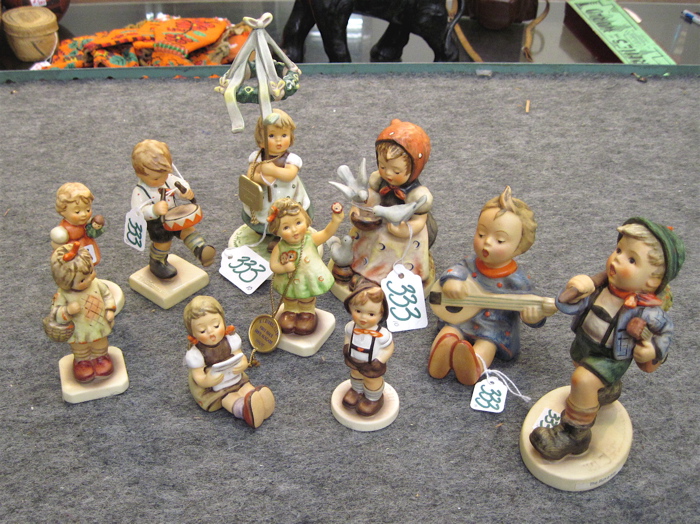 TEN GERMAN HUMMEL PORCELAIN