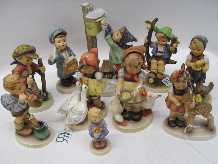 TEN GERMAN HUMMEL PORCELAIN