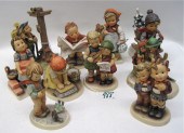 TEN GERMAN HUMMEL PORCELAIN FI