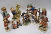 TEN GERMAN PORCELAIN HUMMEL FI