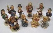 TEN GERMAN PORCELAIN HUMMEL FI