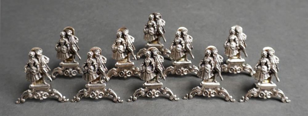 TEN GERMAN STERLING SILVER