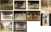 TEN GLASS NEGATIVES/POSITIVES