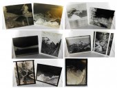TEN GLASS PHOTOGRAPHIC PLATES
